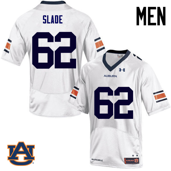 Men Auburn Tigers #62 Chad Slade College Football Jerseys Sale-White